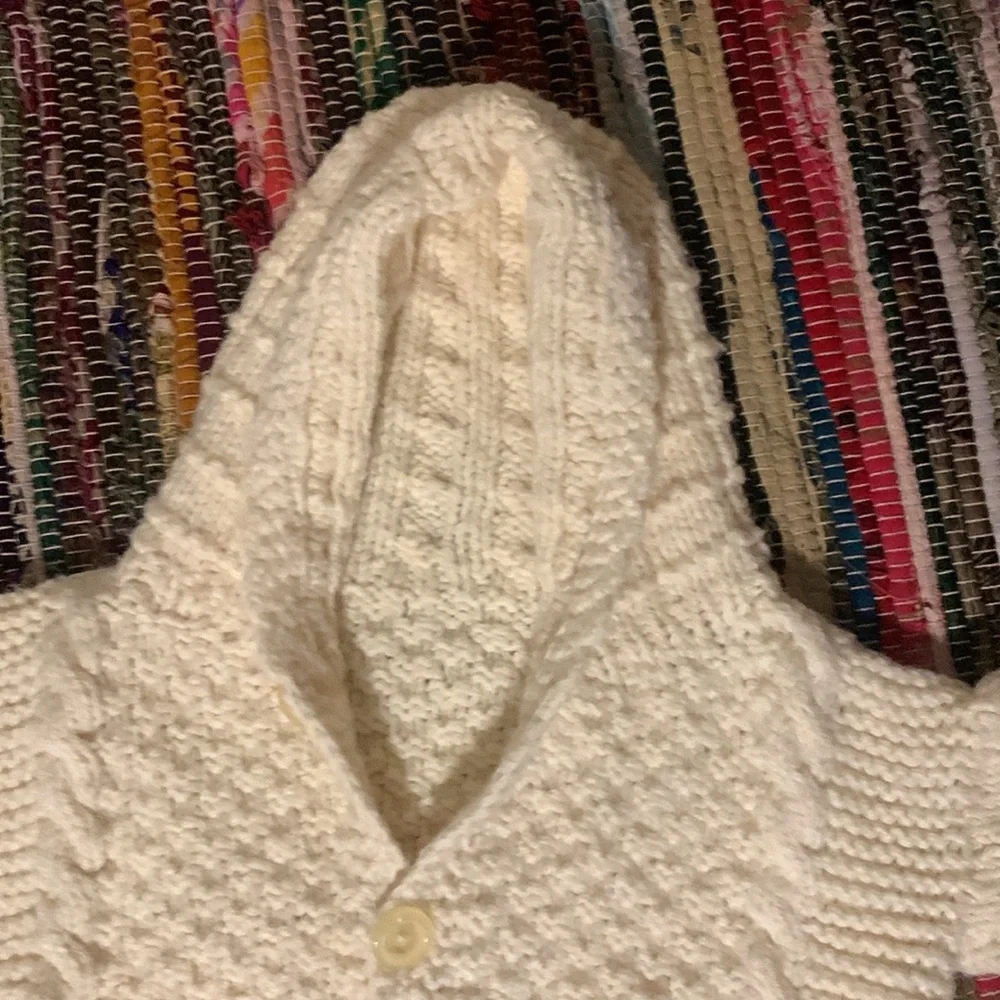 OOAK Baby Bunting Hand-crafted Sleep Sack Fisherman Knit style unique gift